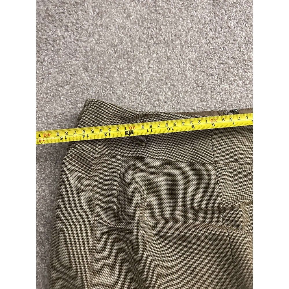 Ann Taylor Loft Pencil Skirt Womens 4 Brown Wool Blend Career Business Excellent - Picture 6 of 9